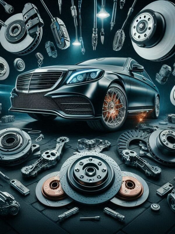 Mercedes S-Class brake pad and clutch plate - high-performance automotive parts.