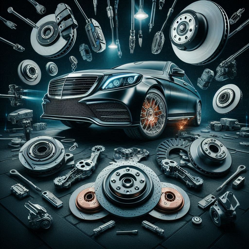 Mercedes S-Class brake pad and clutch plate - high-performance automotive parts.